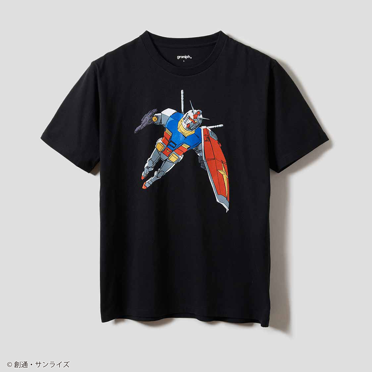 STRICT-G graniph『機動戦士ガンダム』半袖Tシャツ RX-78-2 GUNDAM(翔べ！ガンダムTシャツ)