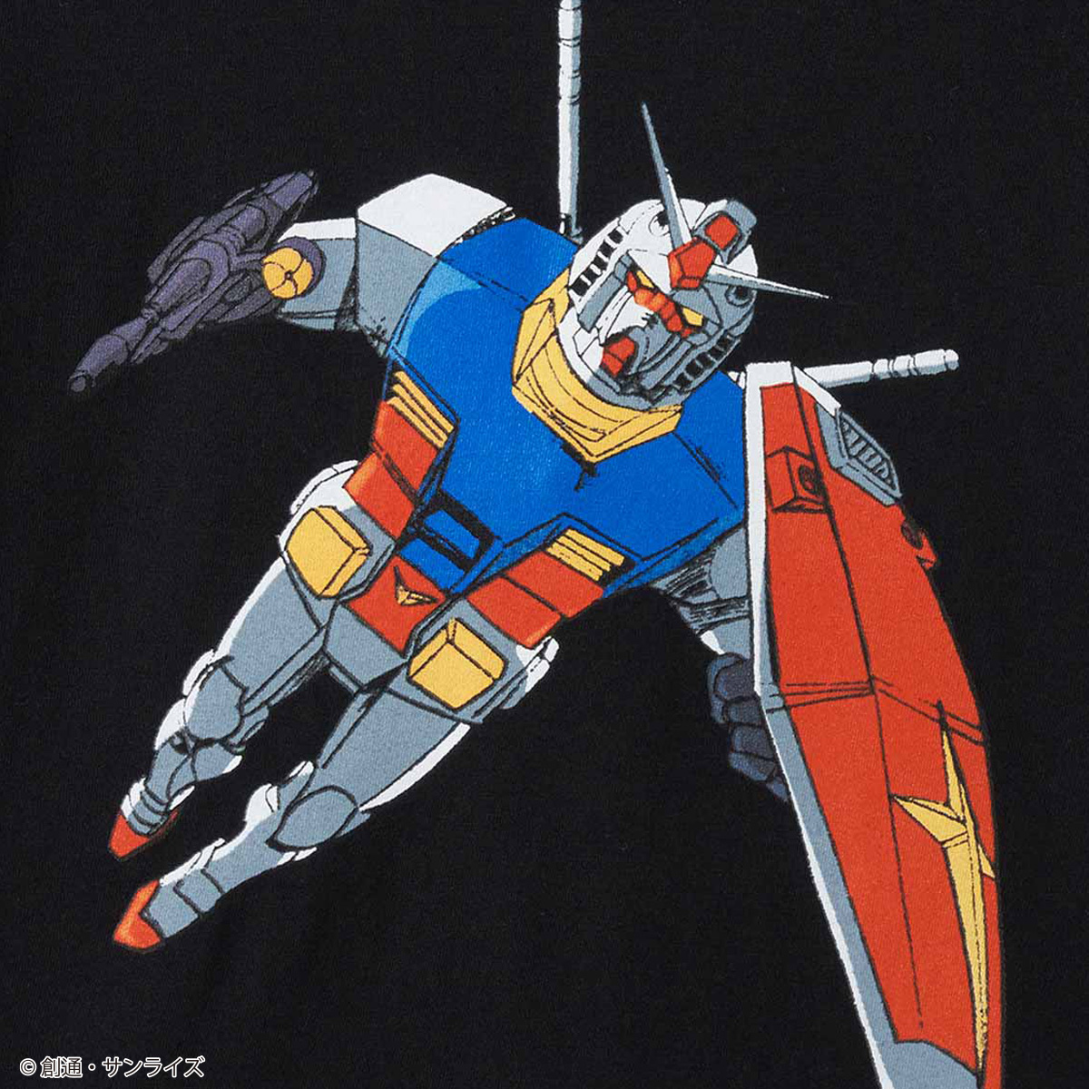 STRICT-G graniph『機動戦士ガンダム』半袖Tシャツ RX-78-2 GUNDAM(翔べ！ガンダムTシャツ)