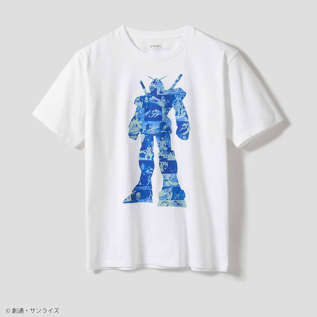 STRICT-G graniph『機動戦士ガンダム』半袖Tシャツ RX-78-2 ガンダムコラージュ(RX-78-2Tシャツ)