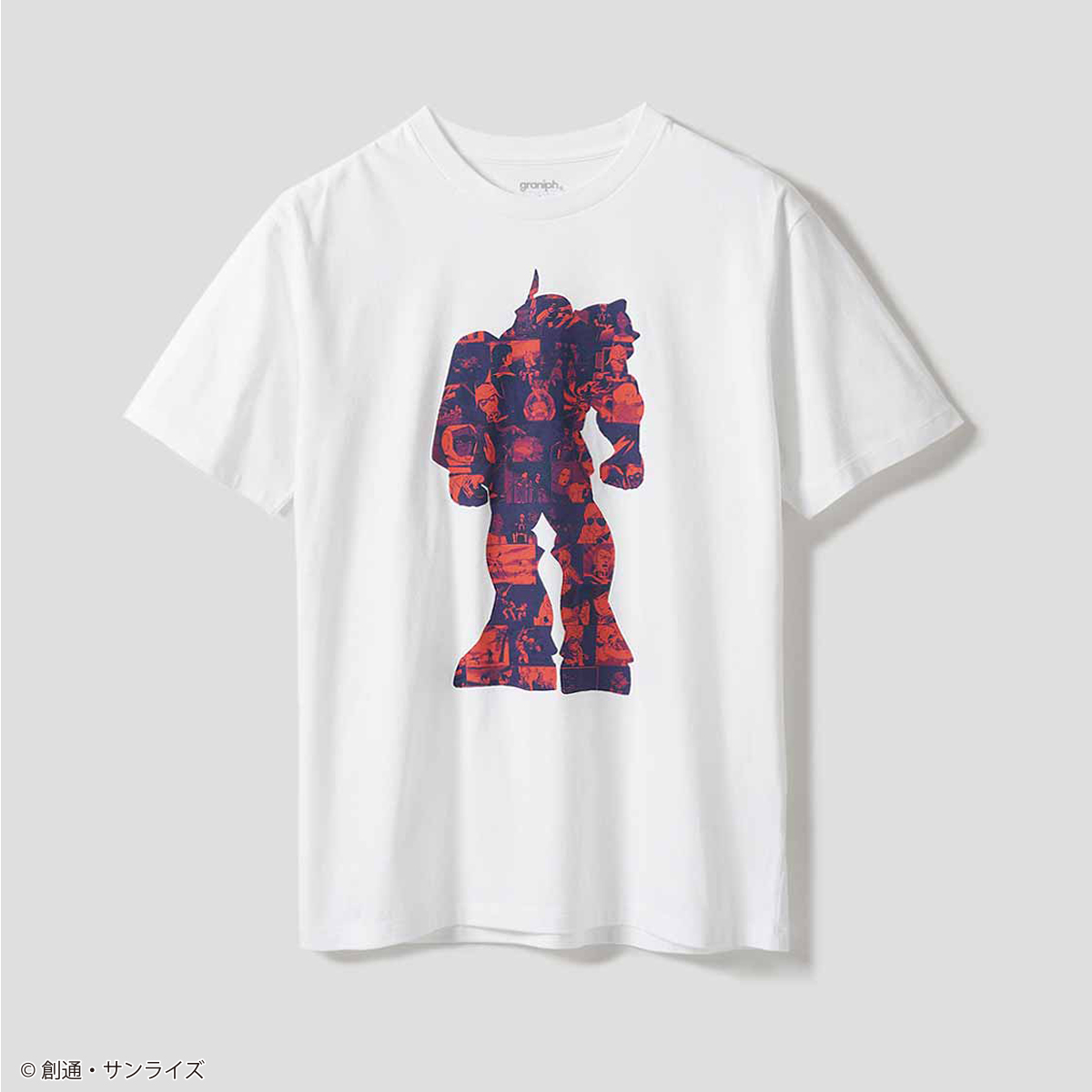 STRICT-G graniph『機動戦士ガンダム』半袖Tシャツ MS-06S シャアザクコラージュ(MS-06STシャツ)