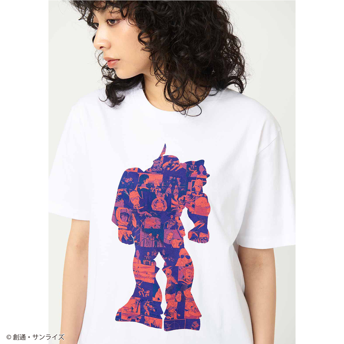 STRICT-G graniph『機動戦士ガンダム』半袖Tシャツ MS-06S シャアザクコラージュ(MS-06STシャツ)