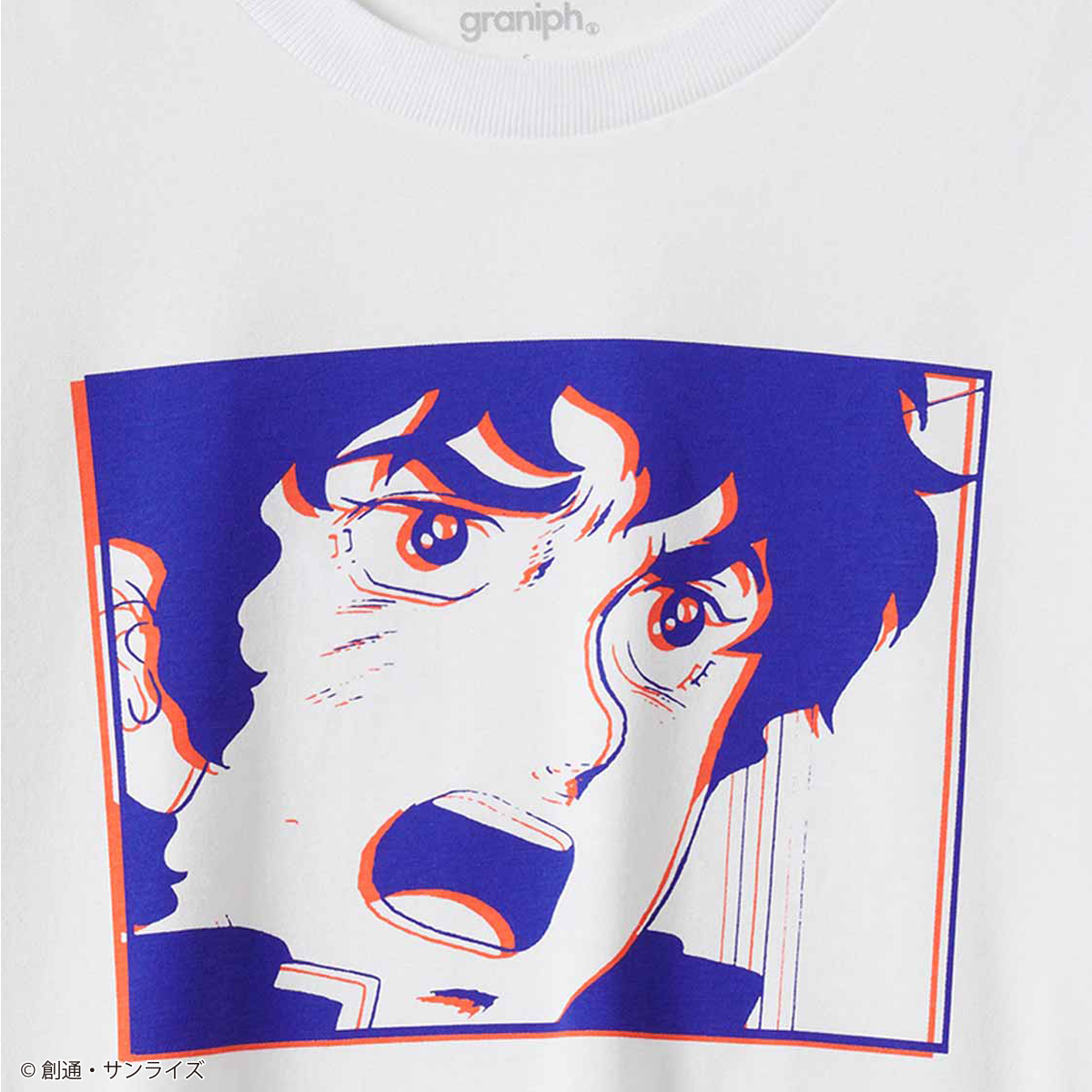 STRICT-G graniph『機動戦士ガンダム』半袖Tシャツ アムロ・レイ(親父にもぶたれことないのに！Tシャツ)