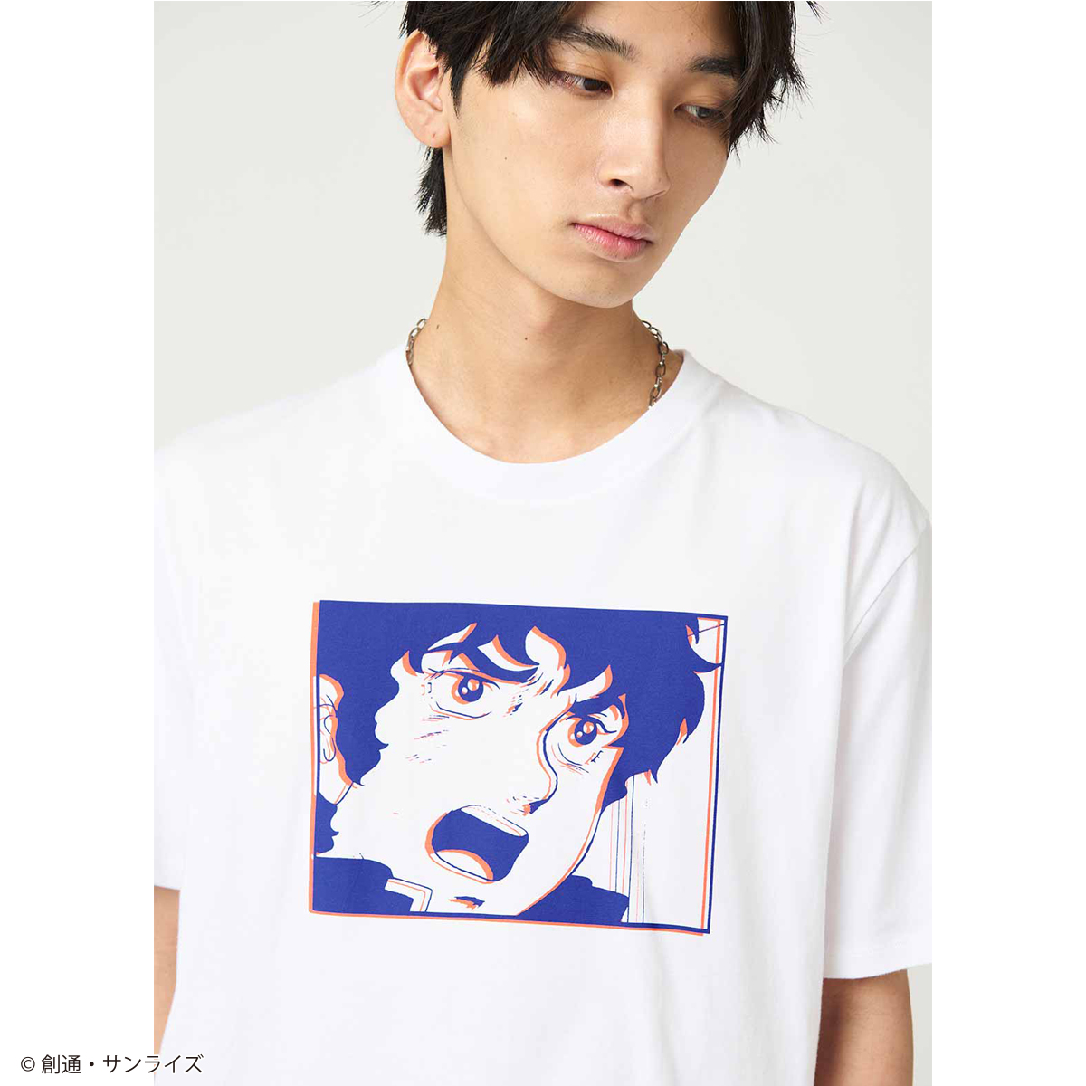 STRICT-G graniph『機動戦士ガンダム』半袖Tシャツ アムロ・レイ(親父にもぶたれことないのに！Tシャツ)