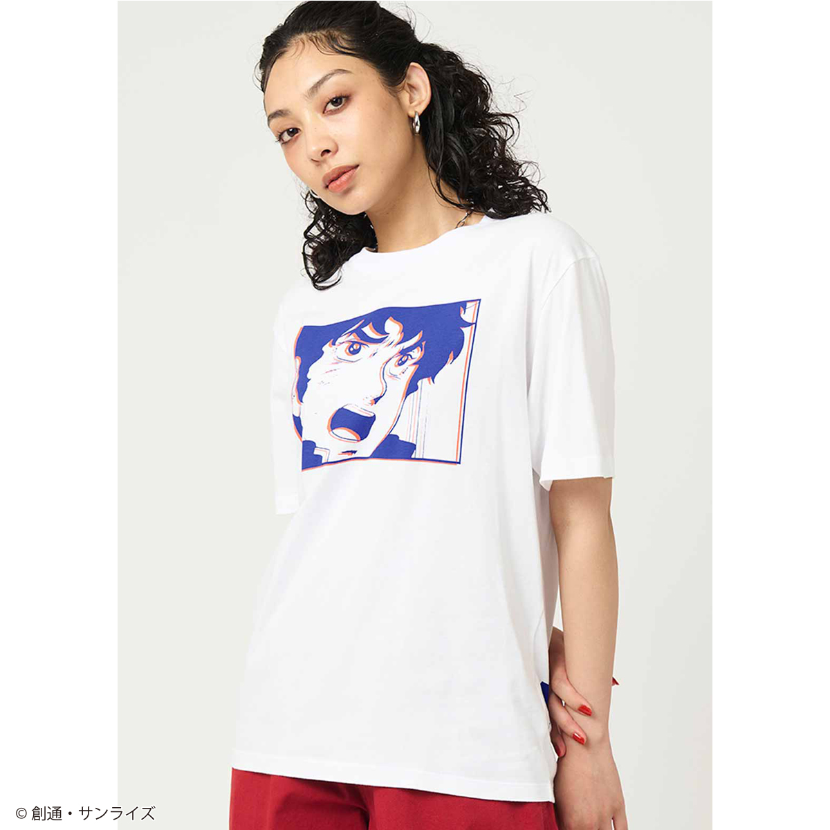 STRICT-G graniph『機動戦士ガンダム』半袖Tシャツ アムロ・レイ(親父にもぶたれことないのに！Tシャツ)