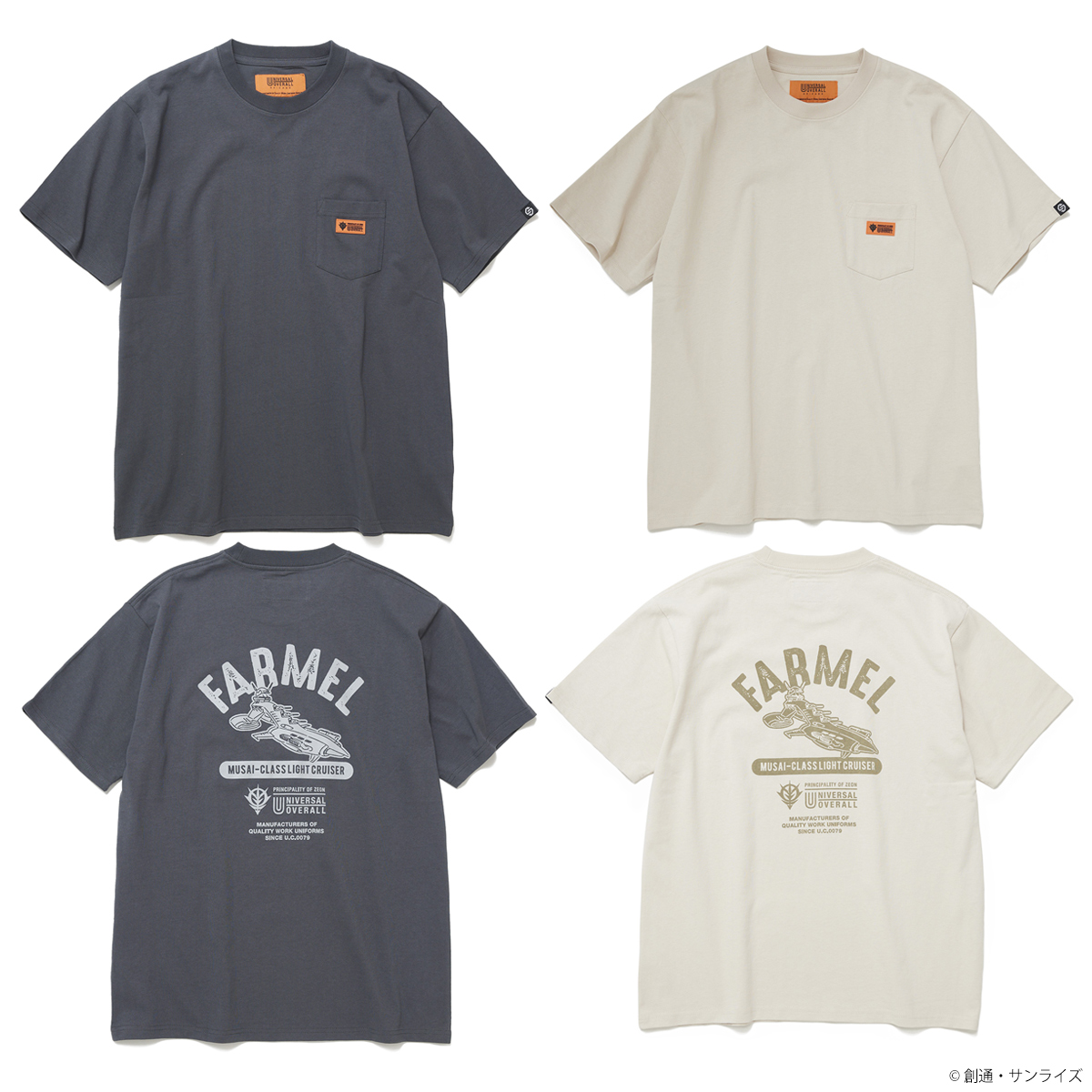 STRICT-G UNIVERSAL OVERALL『機動戦士ガンダム』FARMEL ポケットTシャツ