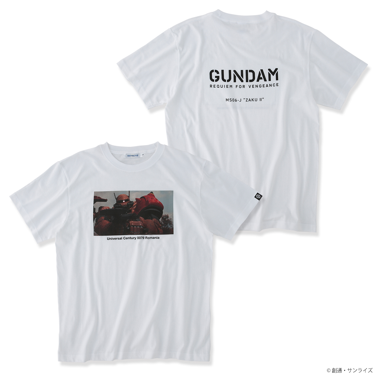 STRICT-G『機動戦士ガンダム 復讐のレクイエム』Tシャツ ZAKU II柄