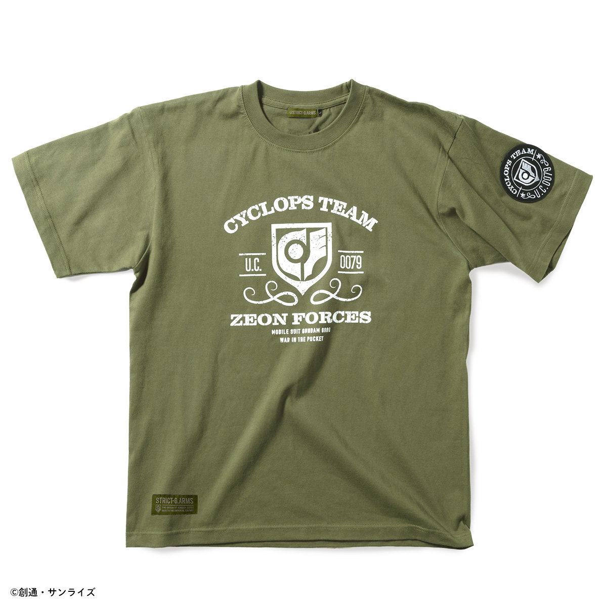 STRICT-G.ARMS『機動戦士ガンダム0080 ポケットの中の戦争』ワッペン付Tシャツ サイクロプス隊